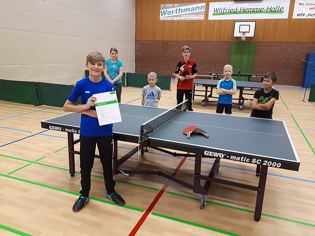 Ben Bührig jetzt Sportassistenten in der Tischtennisabteilung