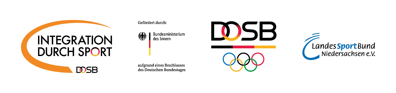 Logo Integration durch Sport Logo Integration durch Sport, gefördert durch das Bundesministerium des Innern, DOSB und LandesSportBund Niedersachsen