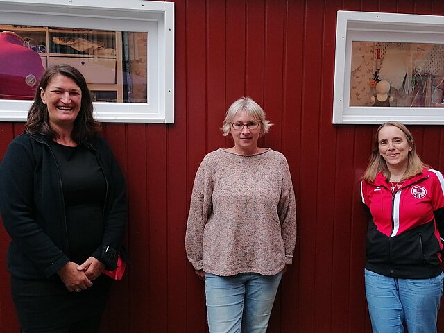 v.l.n.r: Zeljka Kovac, Frau von Frieling und die 1. Vorsitzende Stefanie Brückner